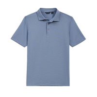 End on End Stripe Tech Polo in Regal by Scott Barber