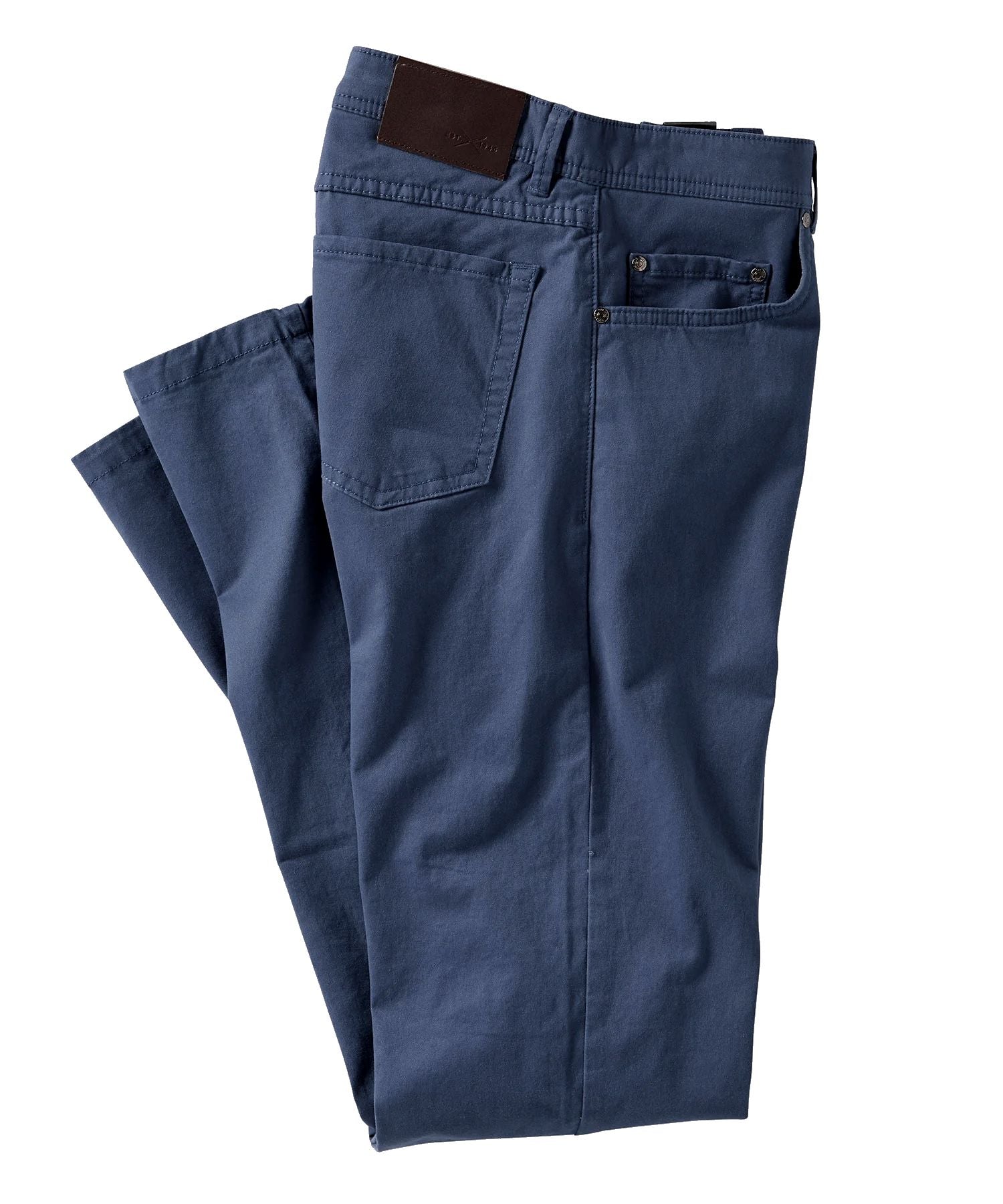 Perma Color Pima Twill 5-Pocket Pants in Cadet Blue, Size 35 (Crescent Modern Fit) by Ballin