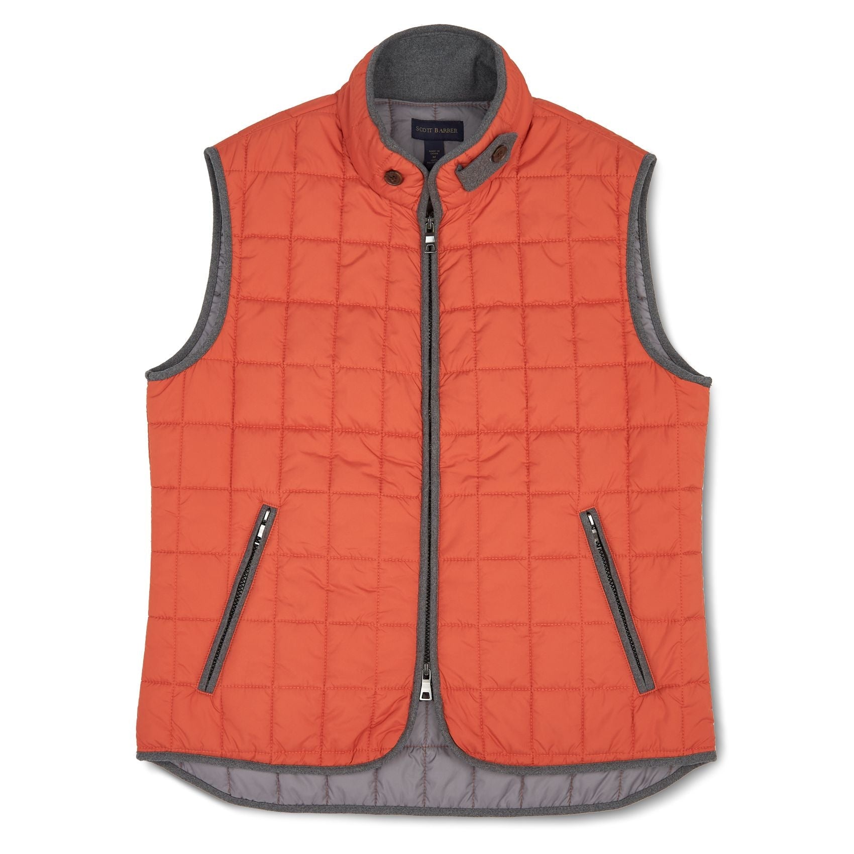 Quilted Water-Resistant Puffer Vest in Ochre (Size Medium) by Scott Barber