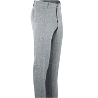 Chambray Linen Irregular Houndstooth Pants in Grey Mix (Mansfield Relaxed Fit) by Ballin