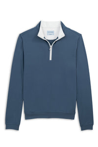 Performance Quarter-Zip Pullover in Indigo by Scott Barber