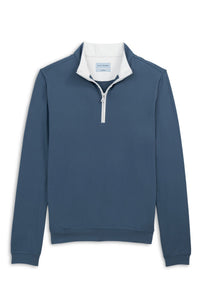 Performance Quarter-Zip Pullover in Indigo by Scott Barber