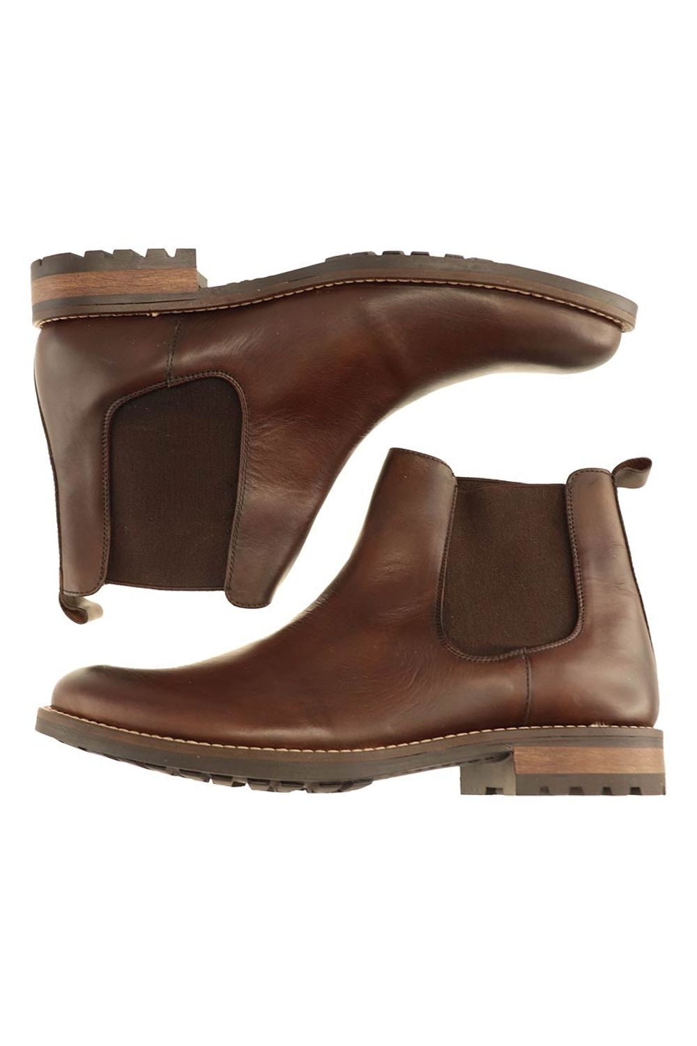 Santa Fe Hand-Finished Chelsea Boot in Mahogany by T.B. Phelps