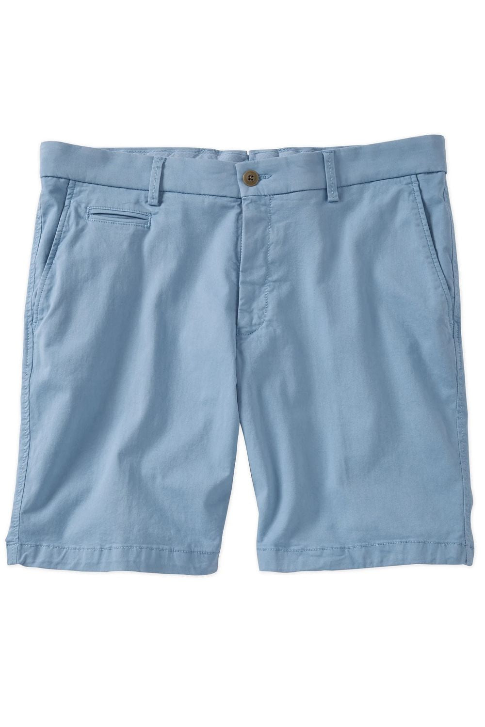 Broken Twill Stretch Cotton Shorts in Pacific Blue (Drummond Traditional Fit) by Ballin