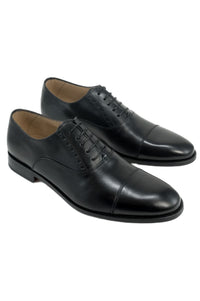 Clark Calfskin Balmoral Cap-Toe Oxford in Black by Alan Payne Footwear