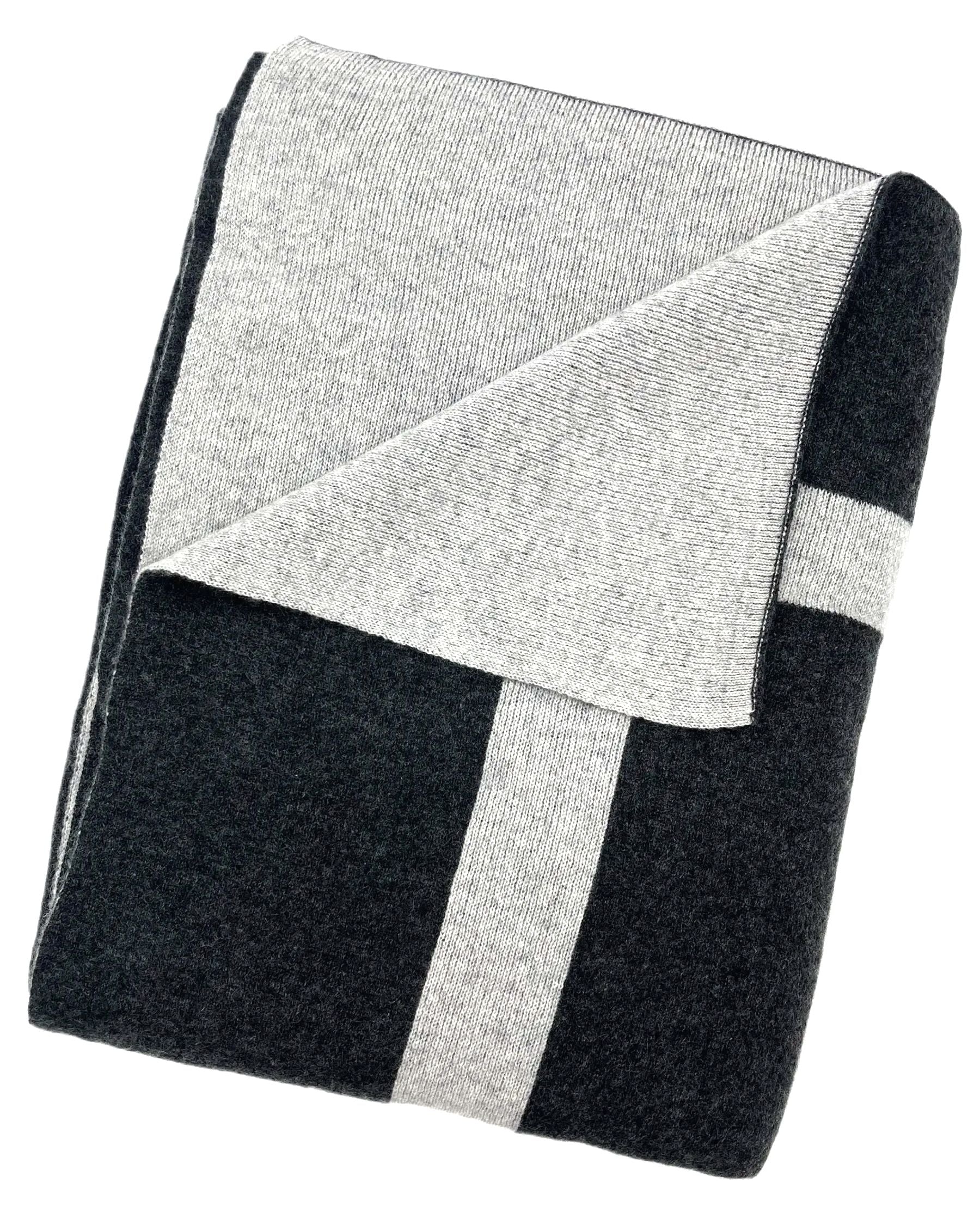 100% Cashmere Homestead Knit Throw (Choice of Colors) by Alashan Cashmere