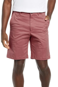 Southern Vintage Stretch Twill Chino Shorts in Charleston Brick (Hampton9 Flat Front) by Vintage1946