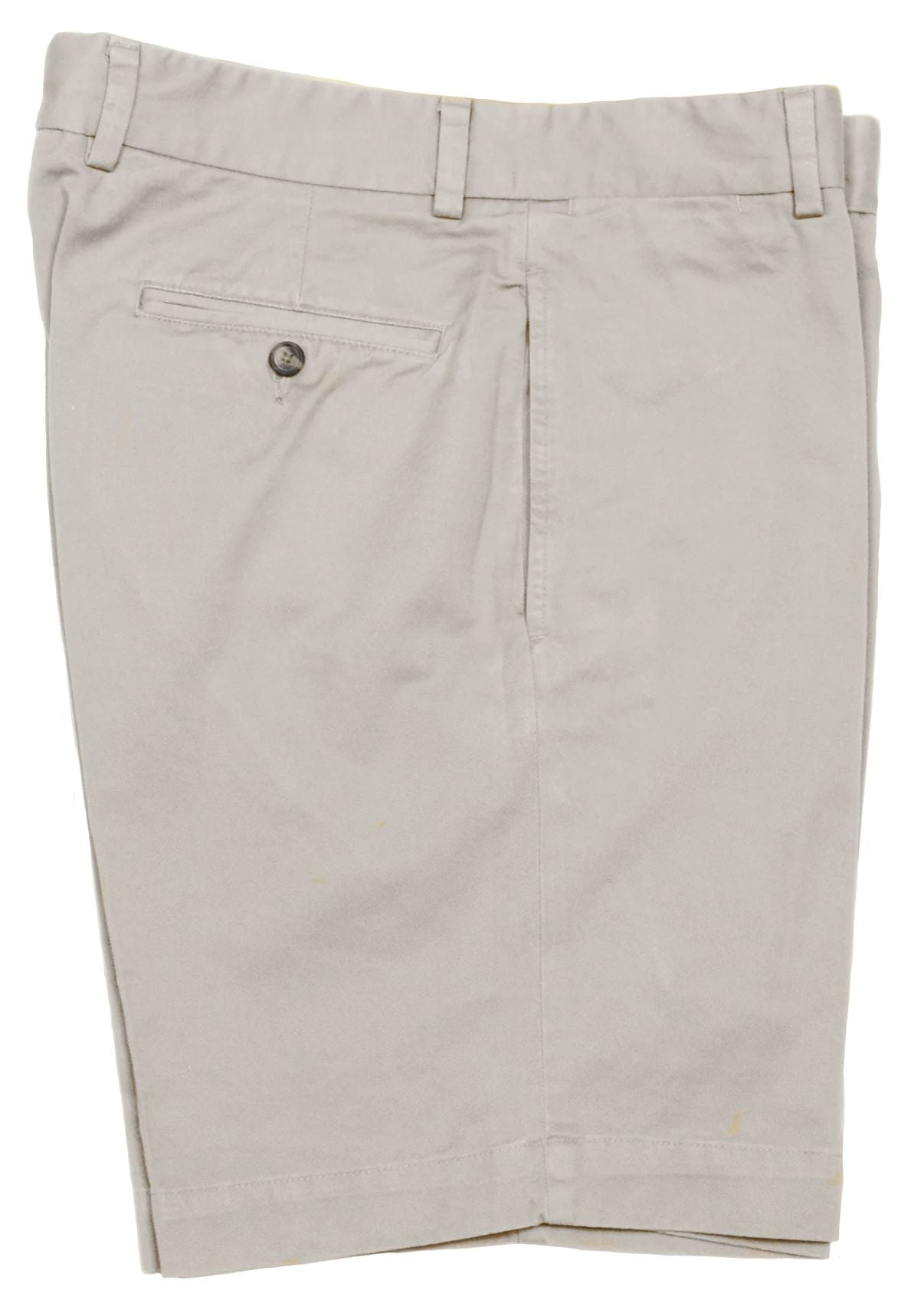 Stretch Compact Twill Shorts in Stone (Sumpter9 Flat Front) by Charleston Khakis