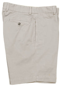 Stretch Compact Twill Shorts in Stone (Sumpter9 Flat Front) by Charleston Khakis
