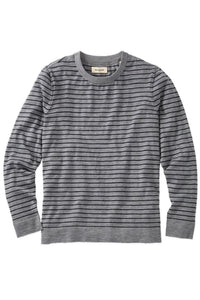 Pure Cashmere Fine Stripe Sweater in Grey by Borgo28