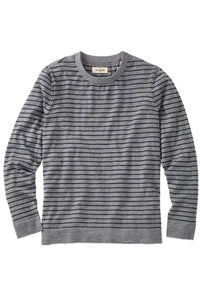 Pure Cashmere Fine Stripe Sweater in Grey by Borgo28