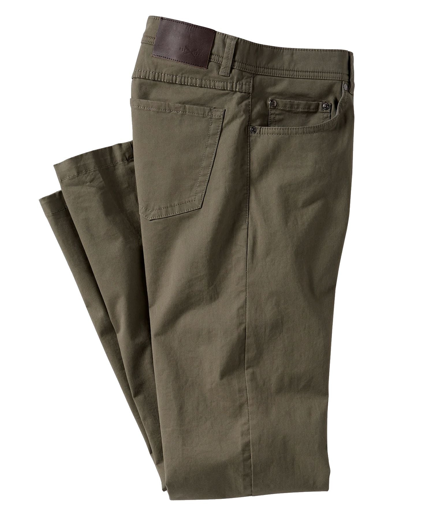Perma Color Pima Twill 5-Pocket Pants in Fatigue (Crescent Modern Fit) by Ballin