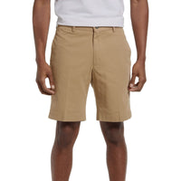 Washed Poplin Shorts in British Tan, Size 42 (Sumpter9 Flat Front) by Charleston Khakis