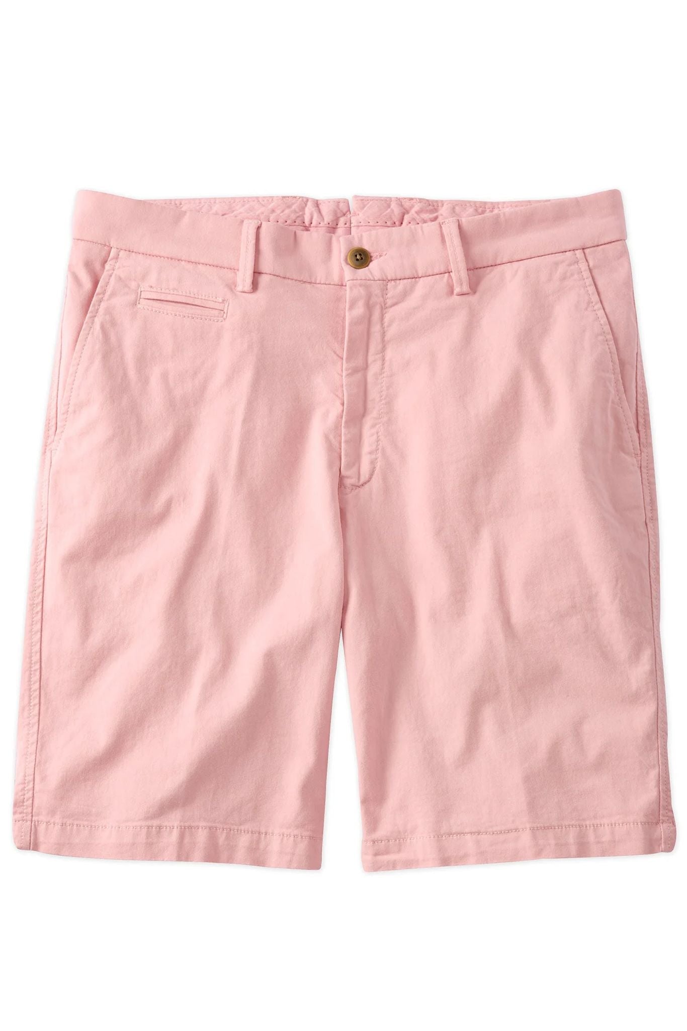 Broken Twill Stretch Cotton Shorts in Mellow Rose (College Modern Fit - 8" Inseam) by Ballin