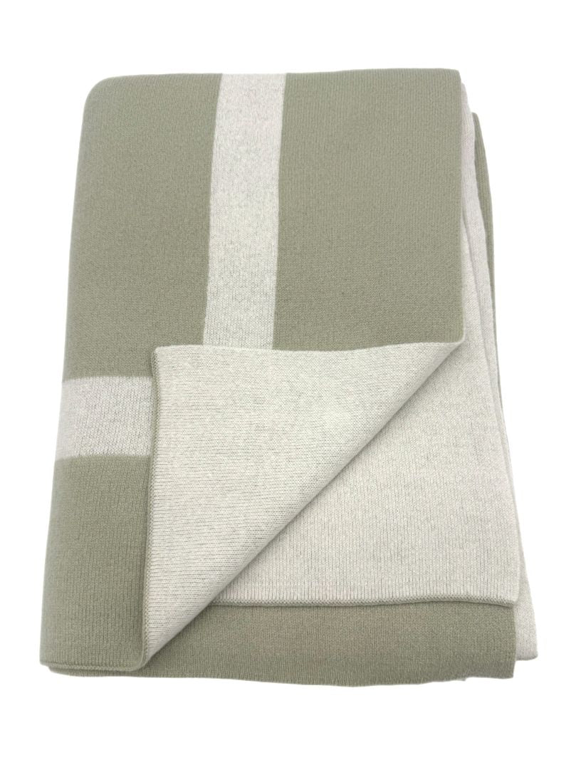 100% Cashmere Homestead Knit Throw (Choice of Colors) by Alashan Cashmere