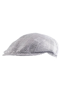 Ivy Slim Cap in Summer Glencheck Bottoli Linen and Wool Blend (Choice of Colors) by Wigens
