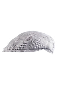 Ivy Slim Cap in Summer Glencheck Bottoli Linen and Wool Blend (Choice of Colors) by Wigens
