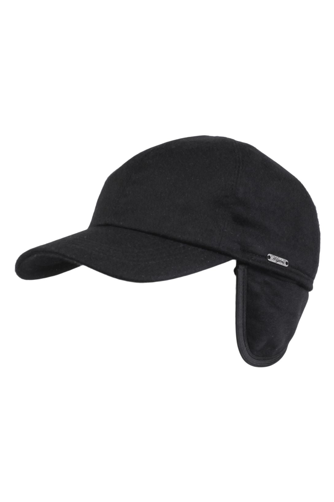 Pure Cashmere Baseball Classic Cap with Earflaps (Choice of Colors) by Wigens