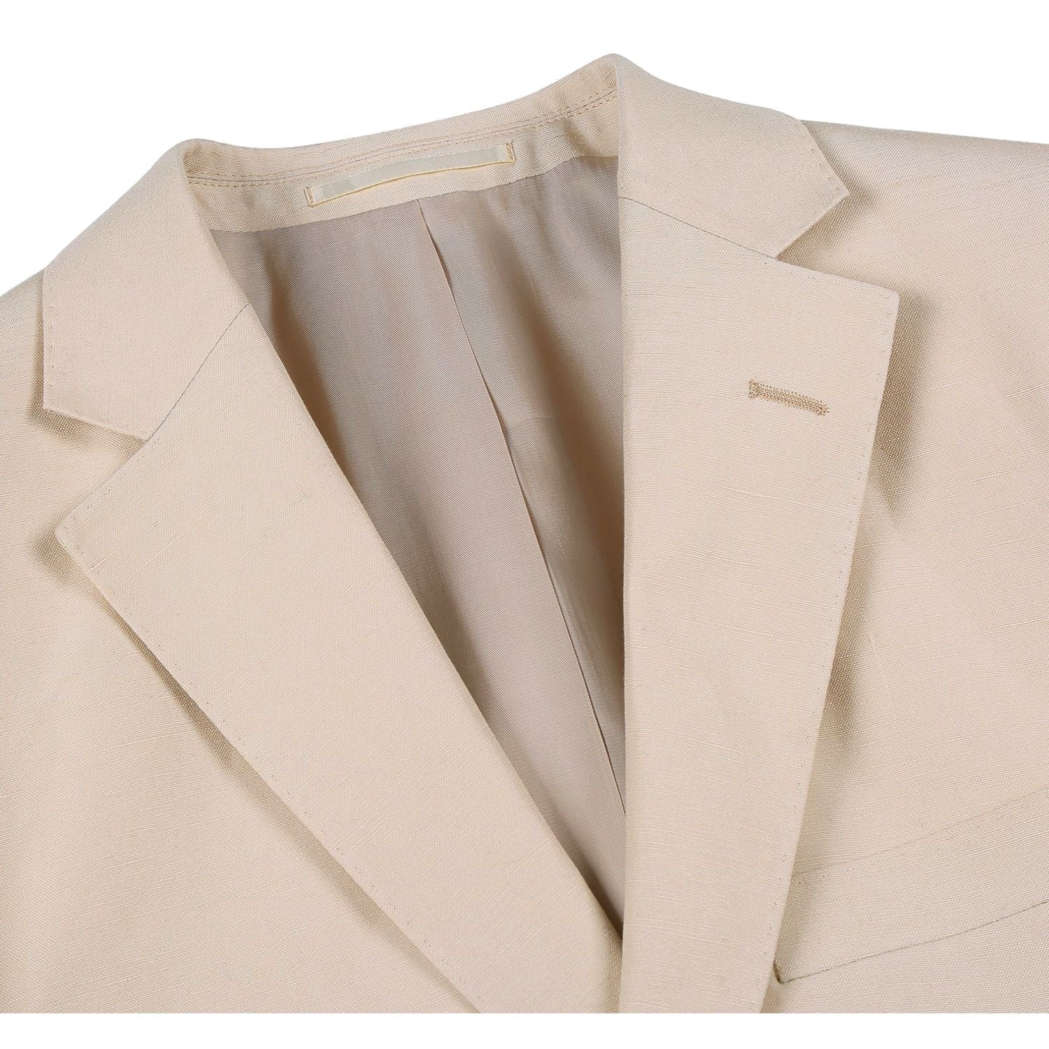Linen Blend 2-Button SLIM FIT Suit in Champagne (Short, Regular, and Long Available) by Alessandro Vitello X Renoir
