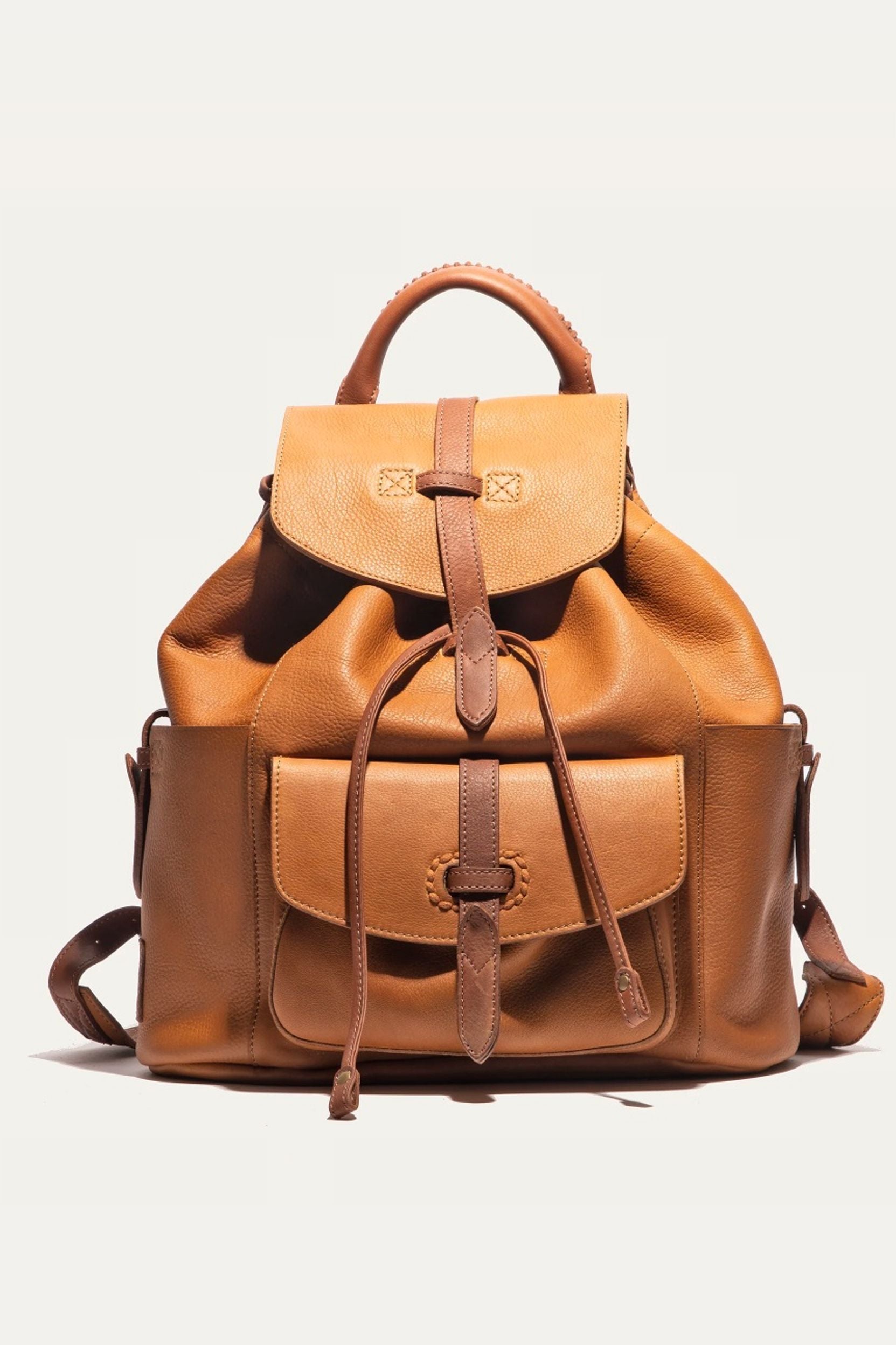 Rainier Leather Backpack in Tan/Cognac by Will Leather Goods