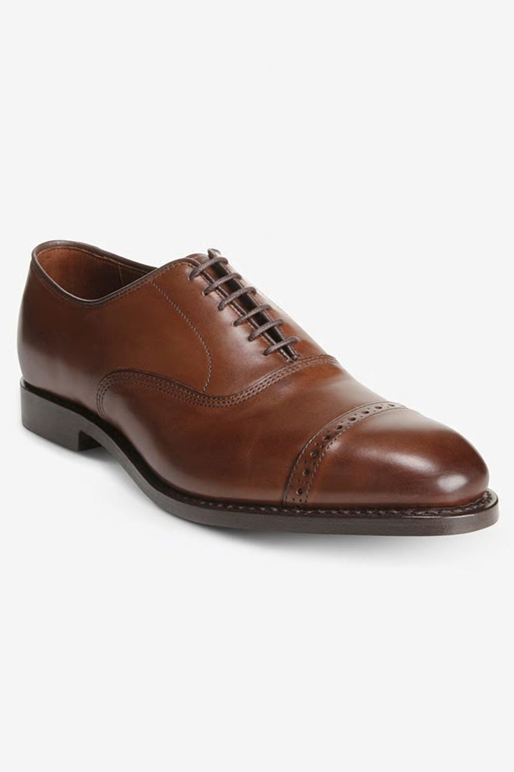 Fifth Avenue Cap-Toe Oxford Dress Shoe in Coffee Brown Leather by Allen Edmonds
