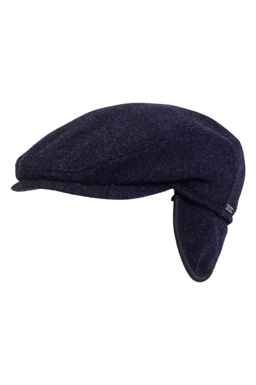 Ivy Slim Cap with Earflaps in Donegal Shetland Wool (Choice of Colors) by Wigens