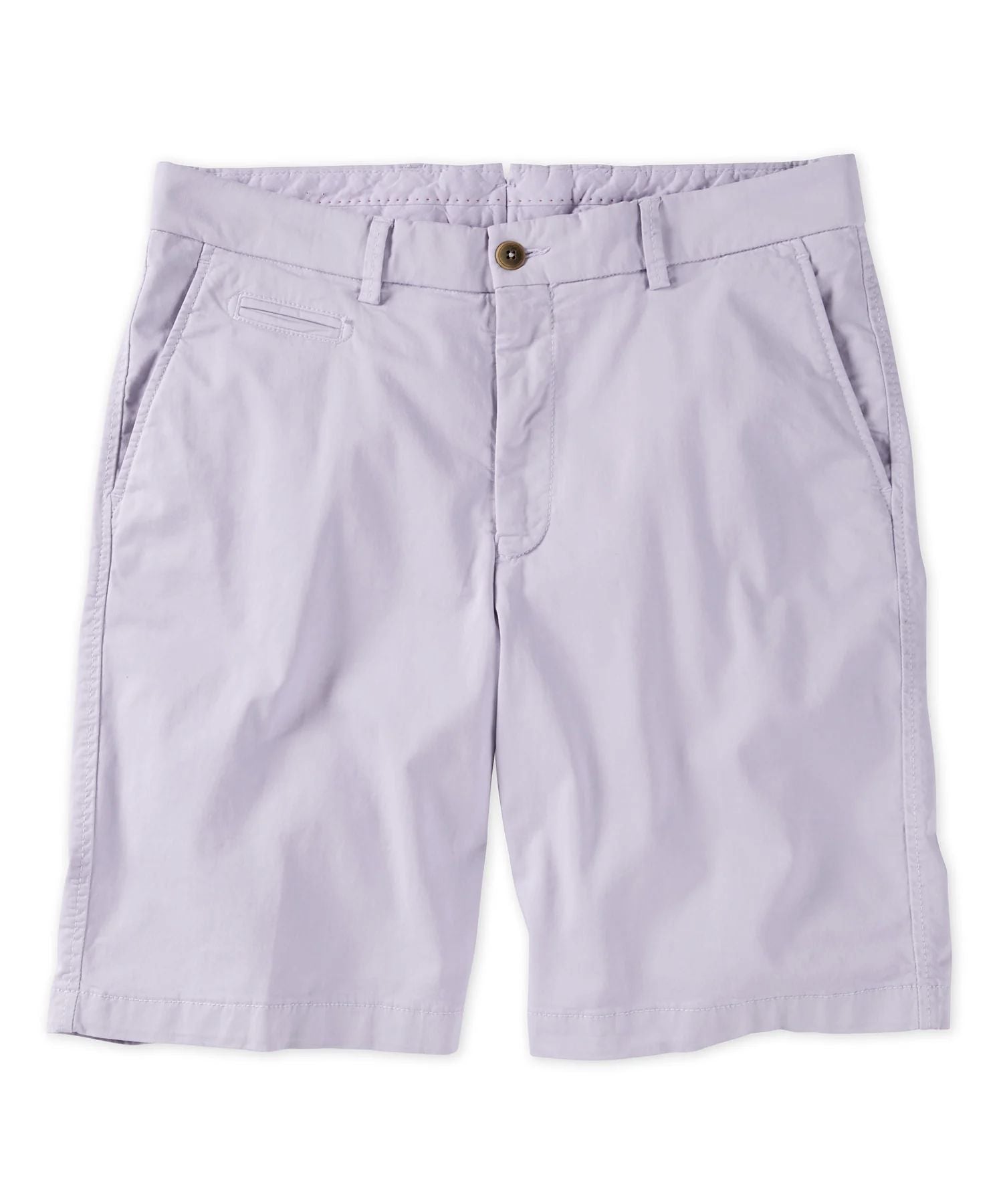 Broken Twill Stretch Cotton Shorts in Thistle (Drummond Traditional Fit) by Ballin