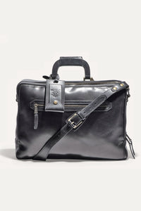 The Continental Briefcase (The William Collection) in Black by Will Leather Goods