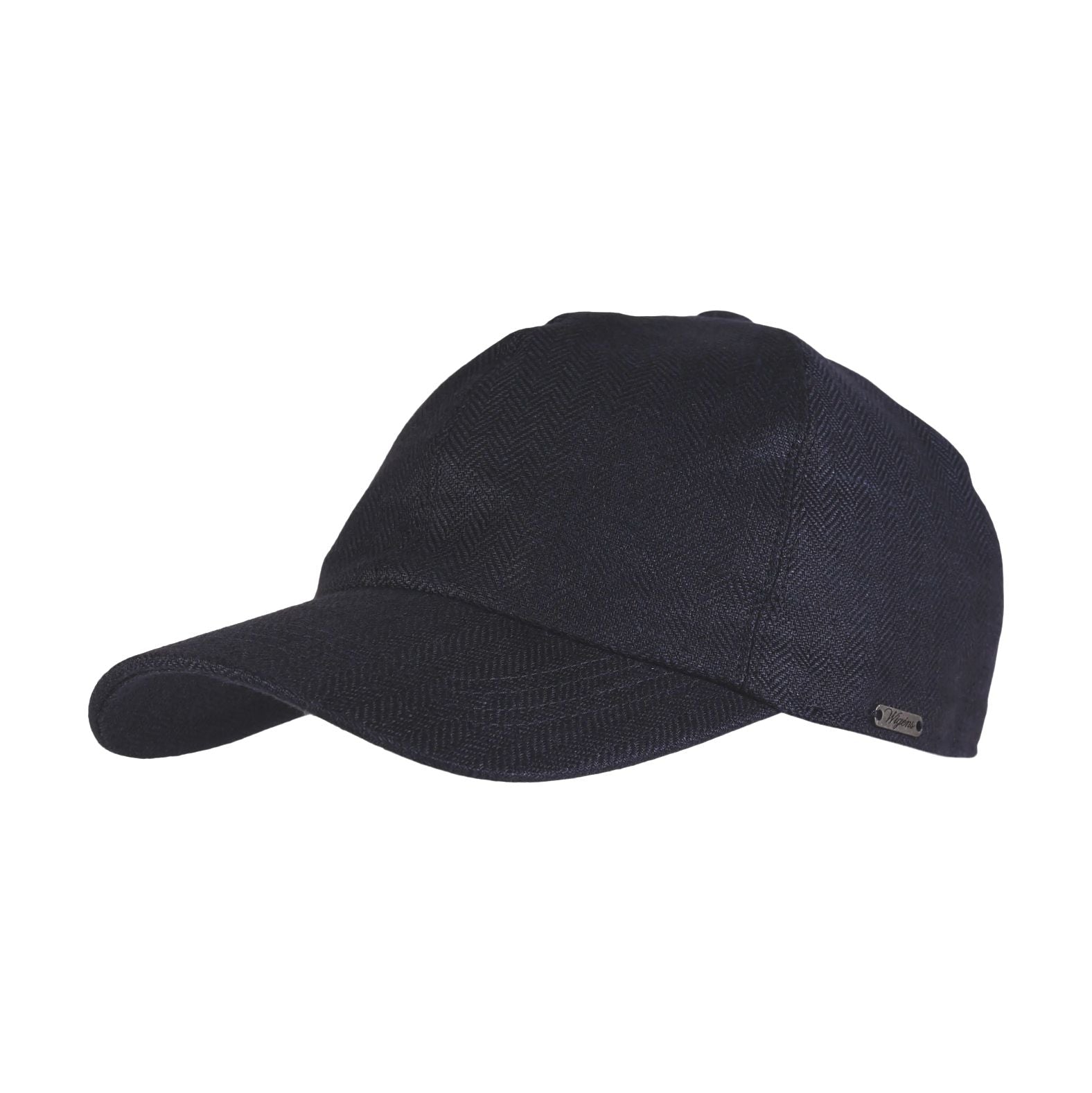 Baseball Contemporary Cap in Classic Linen Herringbone (Choice of Colors) by Wigens