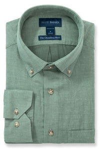 The Chambray Shirt in Agave by Scott Barber