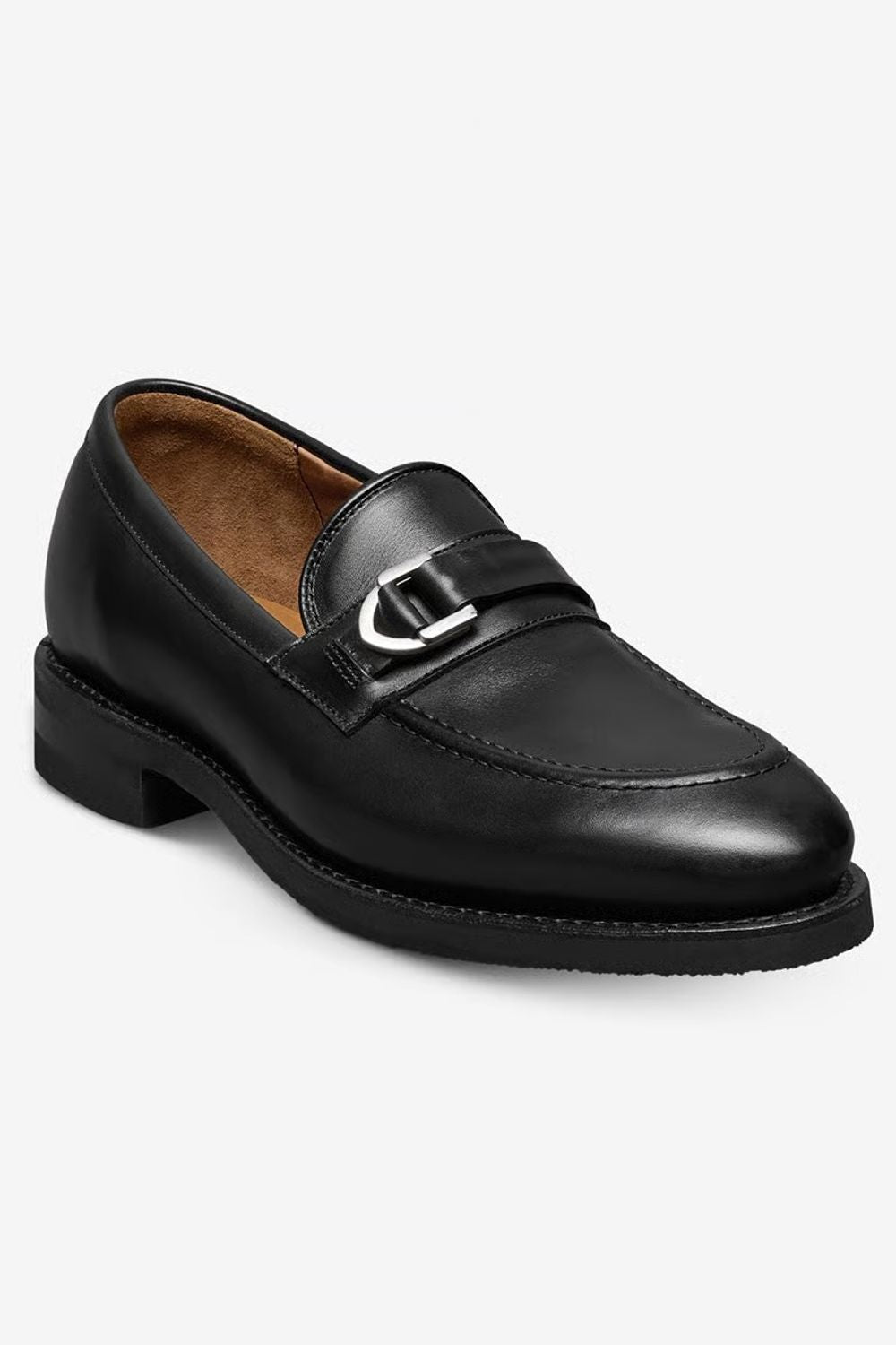 Rollins Dress Buckle Loafer in Black Leather by Allen Edmonds