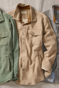 Double Face Overshirt in Mushroom by Borgo28