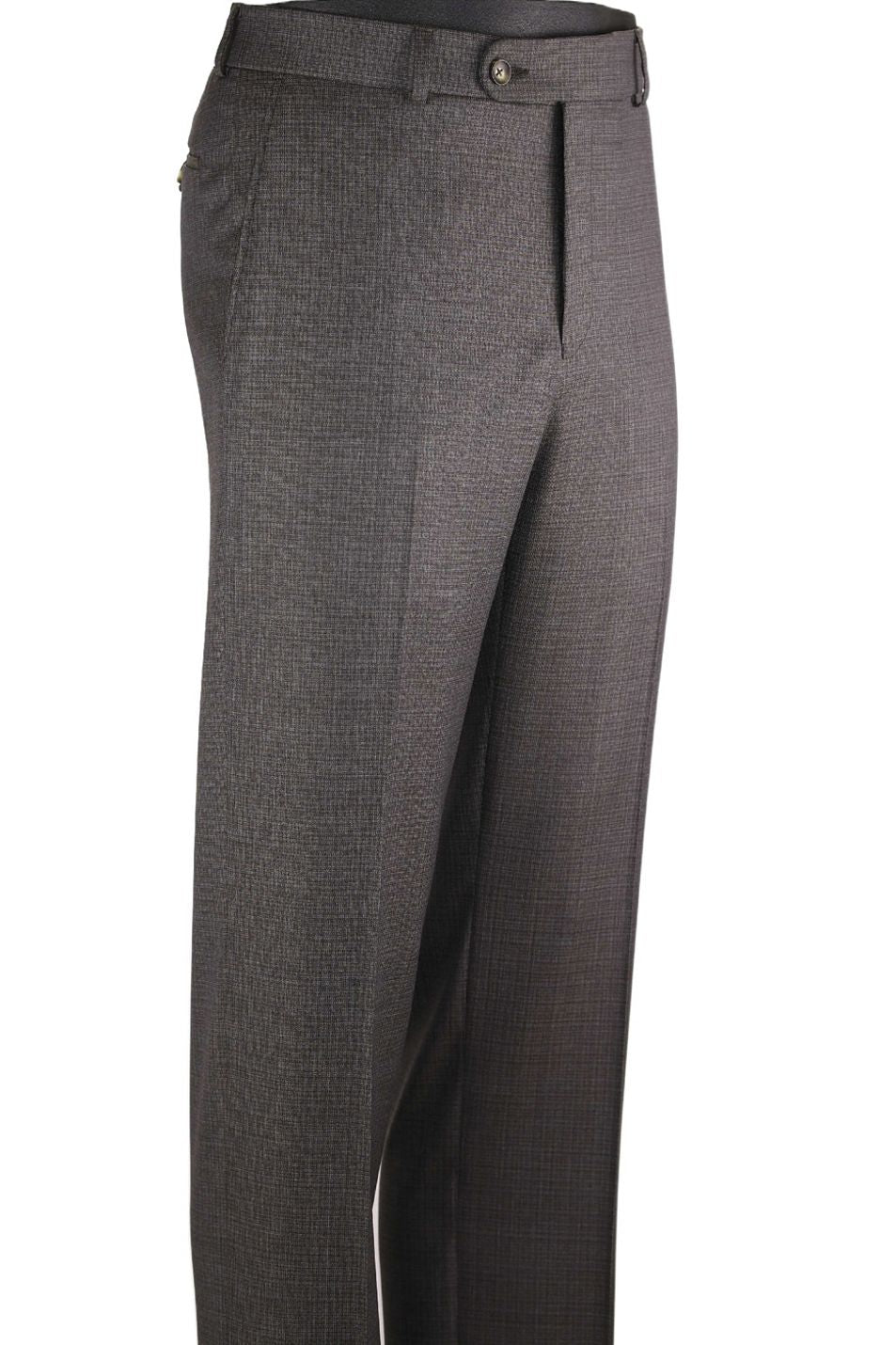 Super 110s 'Thick & Thin' Tonal Neat Wool Trouser in Choice of Colors (Soho Modern Fit) by Ballin