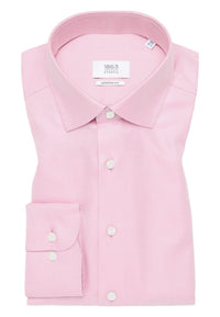 'Royal Twill' In Rose - Modern Fit - Two Ply Cotton Twill Dress Shirt with Kent Collar by Eterna 1863