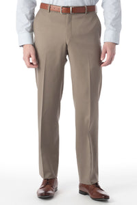 Super 120s Wool Gabardine Comfort-EZE Trouser in Burlap (Flat Front Models) by Ballin