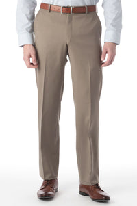 Super 120s Wool Gabardine Comfort-EZE Trouser in Burlap (Flat Front Models) by Ballin
