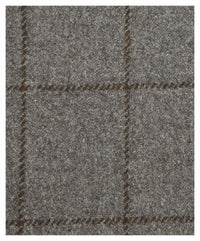 Super 110s Geelong Lambswool Italian Luxury Windowpane Check Wool Trouser (Choice of Colors and Fits) by 6 East by Ballin