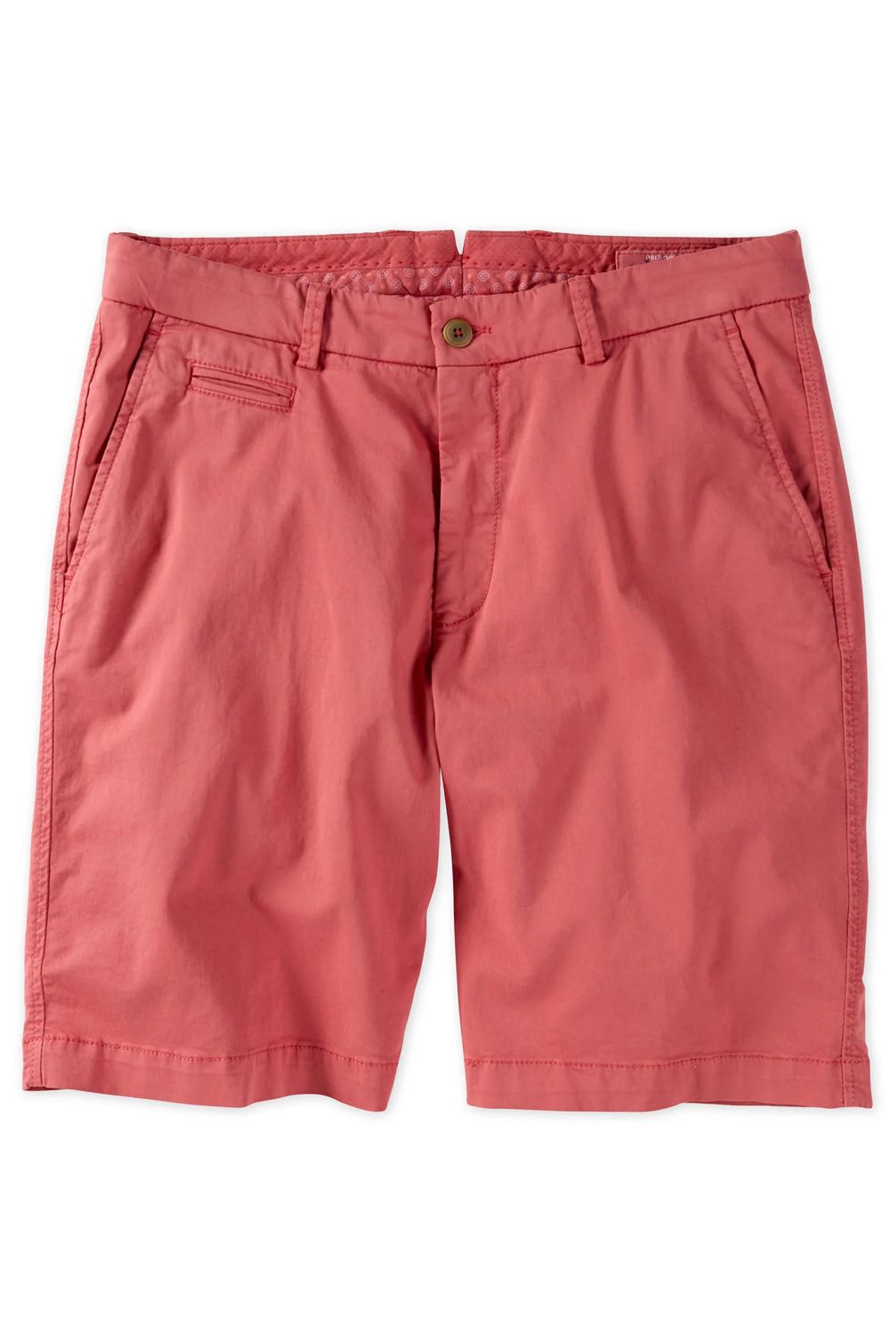 Broken Twill Stretch Cotton Shorts in Red (College Modern Fit - 8" Inseam) by Ballin
