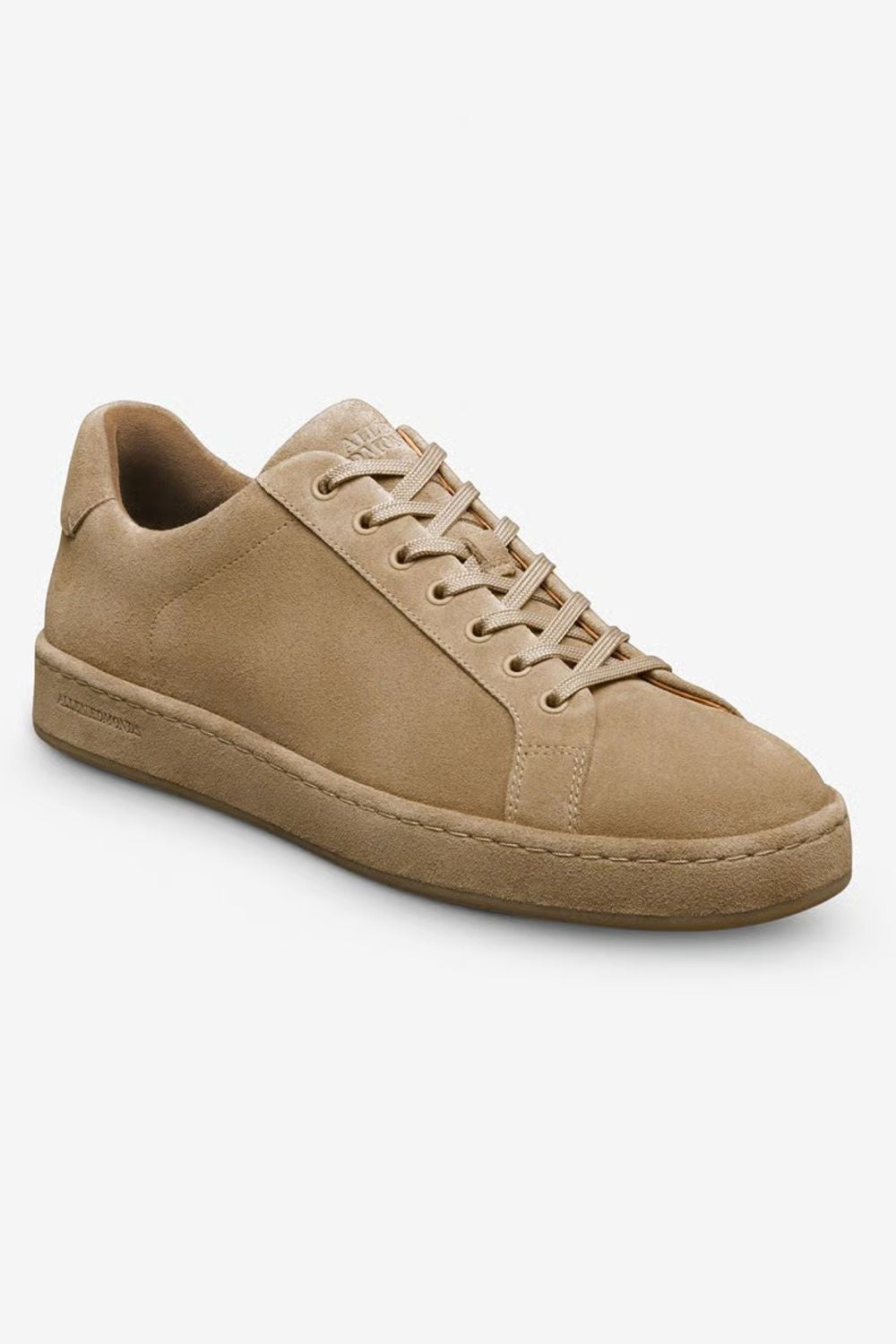 Barnes Lace-Up Sneaker in Bone Suede by Allen Edmonds