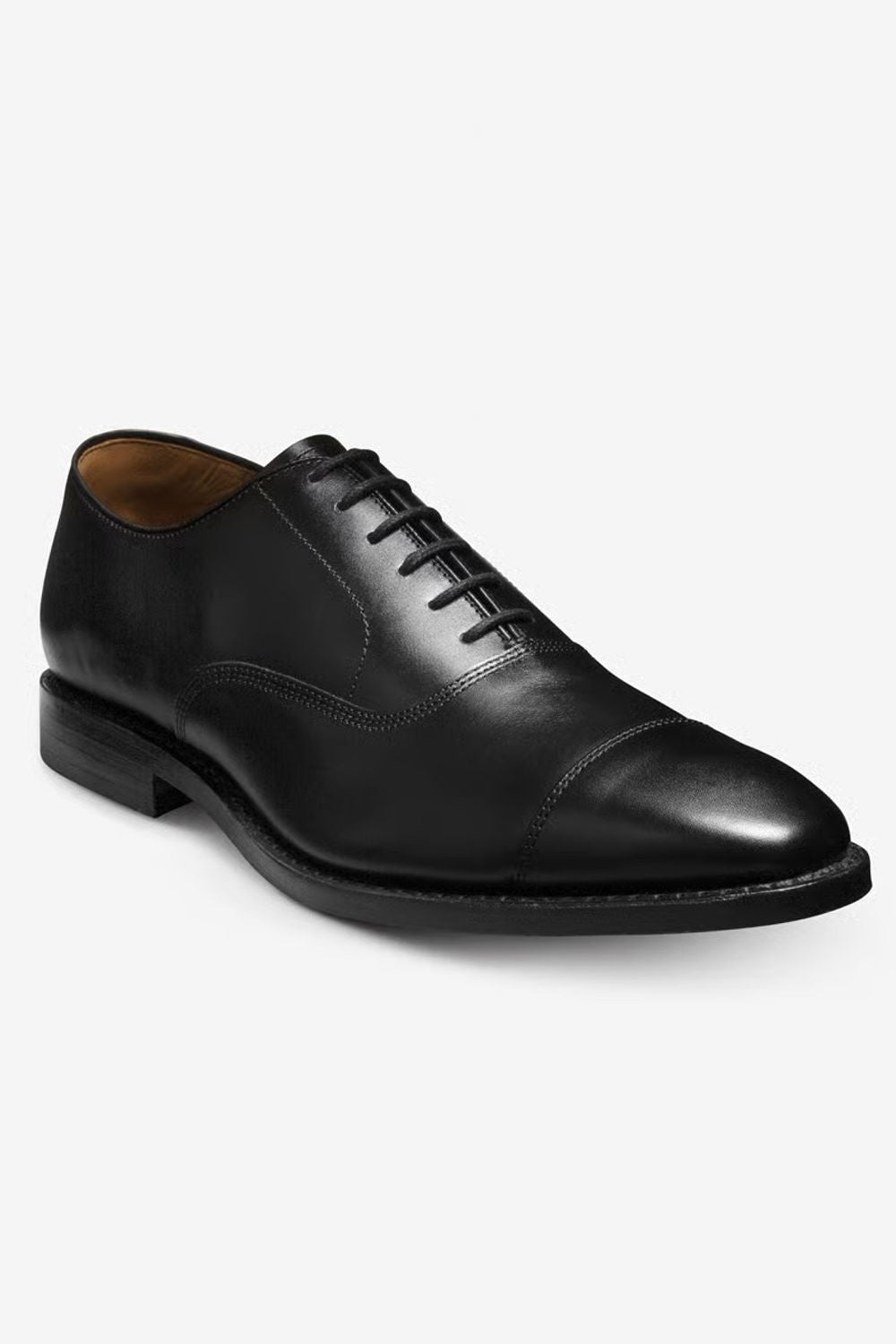 Park Avenue Cap-Toe Oxford Dress Shoe in Black Leather by Allen Edmonds