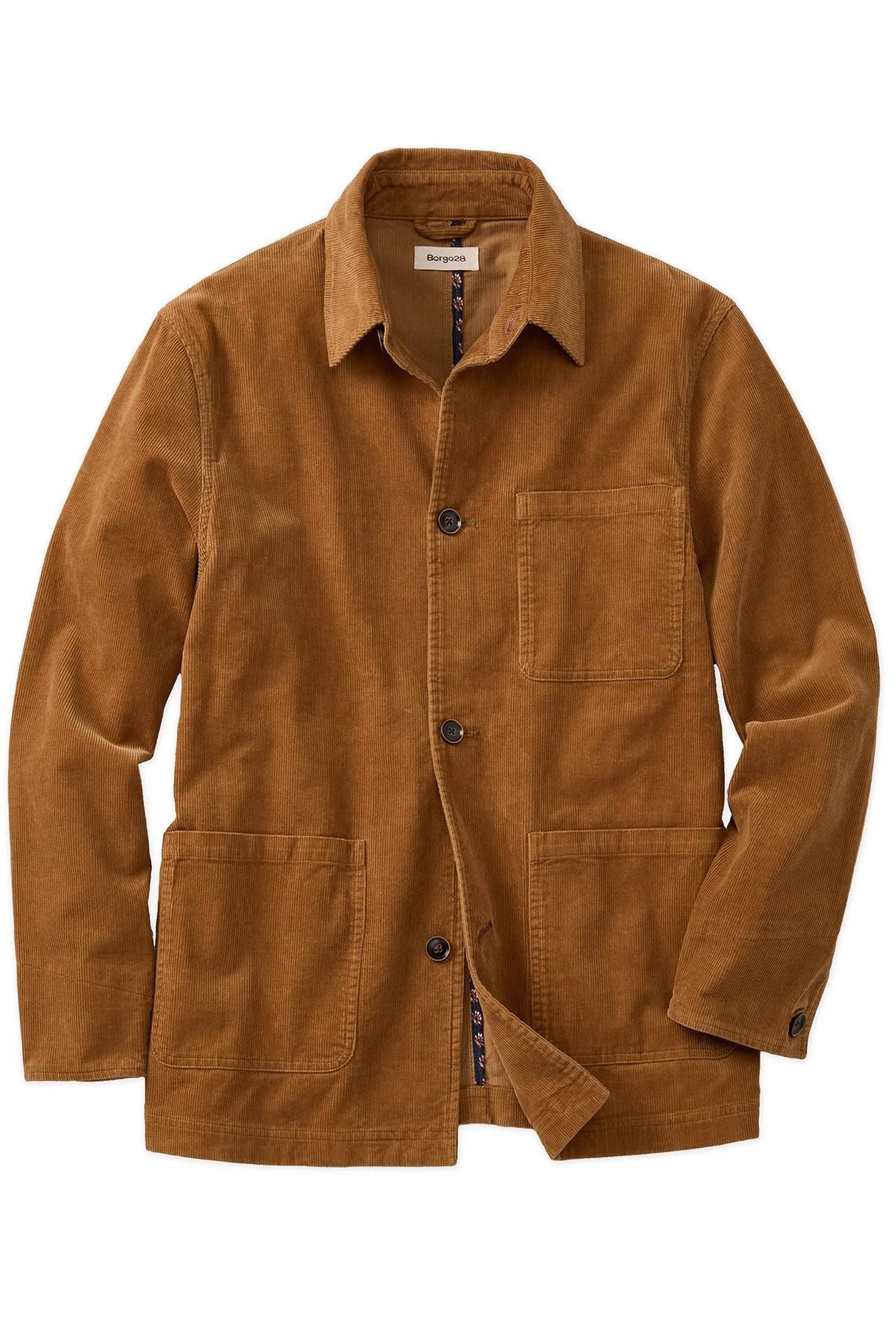 14 Wale Corduroy Chore Coat in Camel by Borgo28