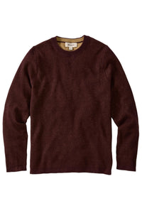 Reversible Cotton & Cashmere Sweater in Cabernet/Mustard by Borgo28