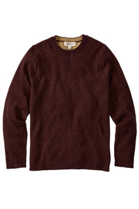 Reversible Cotton & Cashmere Sweater in Cabernet/Mustard by Borgo28