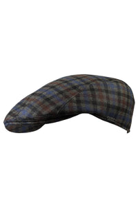 Ivy Modern 'Lanificio Campore' Wool Check 'Archive Line' Cap in Grey by Wigens