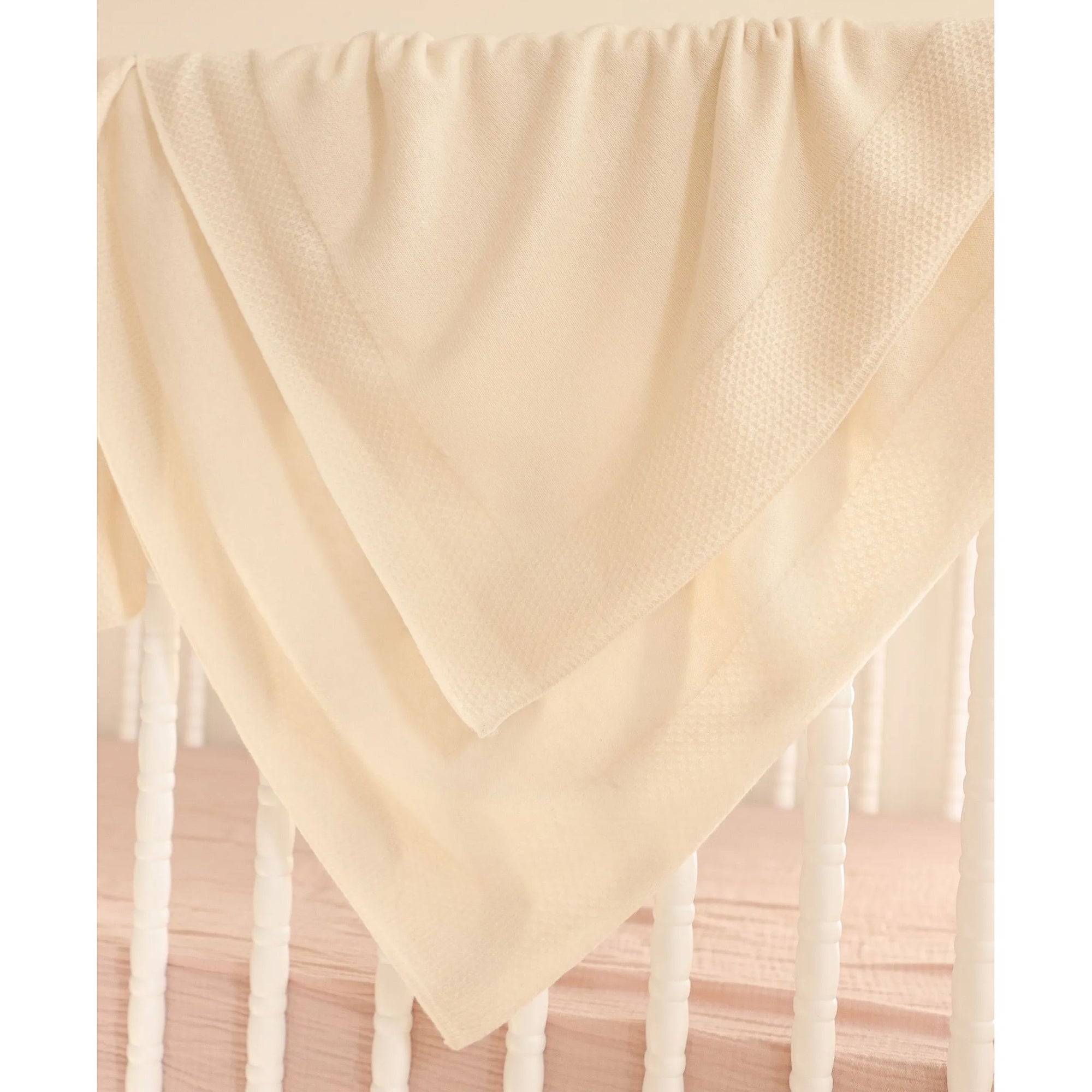 100% Cashmere Hayden Honeycomb Edge Baby Blanket (Choice of Colors) by Alashan Cashmere