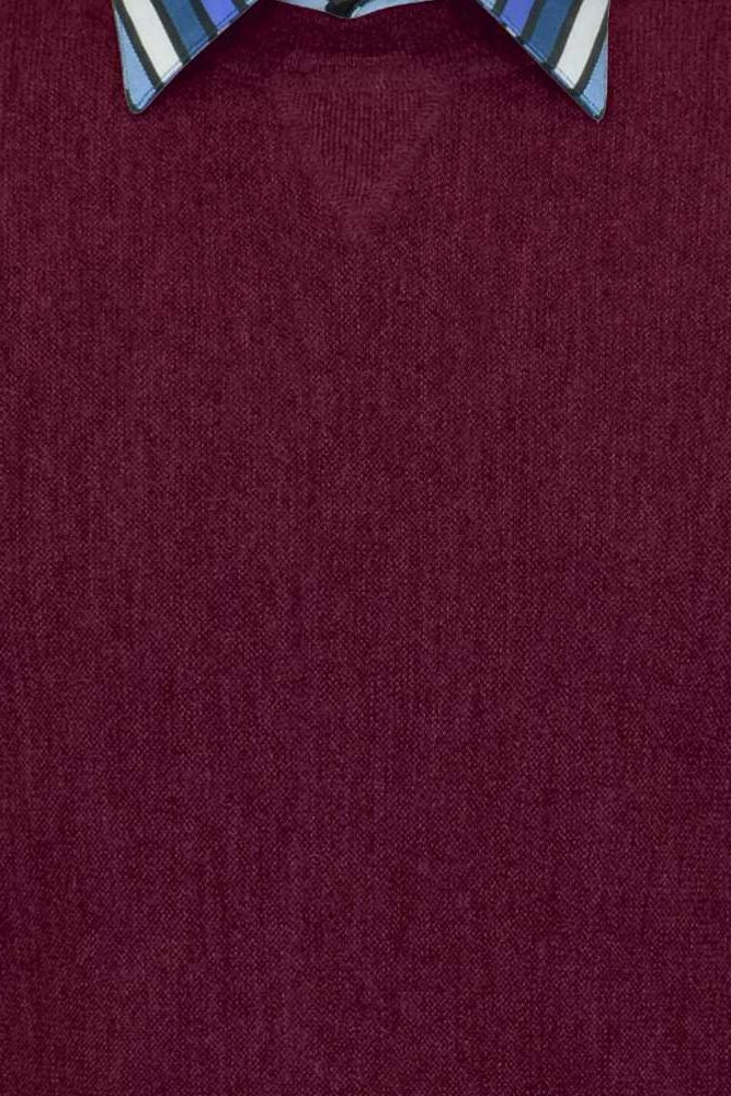 Baby Alpaca 'Links Stitch' Sweatshirt-Style Crew Neck Sweater in Raspberry by Peru Unlimited