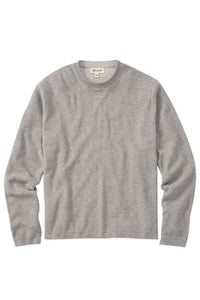 Reversible Cotton & Cashmere Sweater in Grey/Winter White by Borgo28