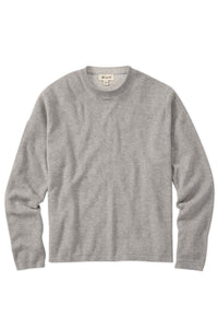 Reversible Cotton & Cashmere Sweater in Grey/Winter White by Borgo28