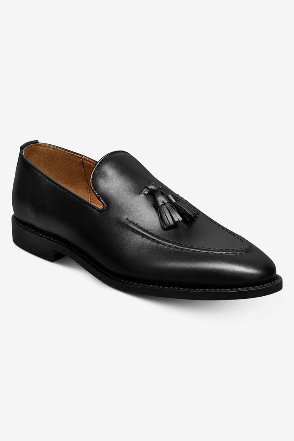 Randolph Tassel Loafer in Black Leather by Allen Edmonds