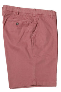 Southern Vintage Stretch Twill Chino Shorts in Charleston Brick (Hampton9 Flat Front) by Vintage1946